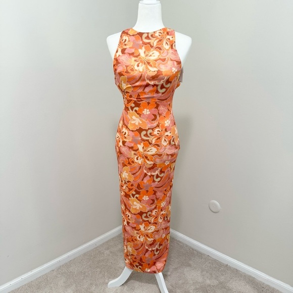 Hansen & Gretel NWT Orange Print Silvie Dress - Picture 3 of 9